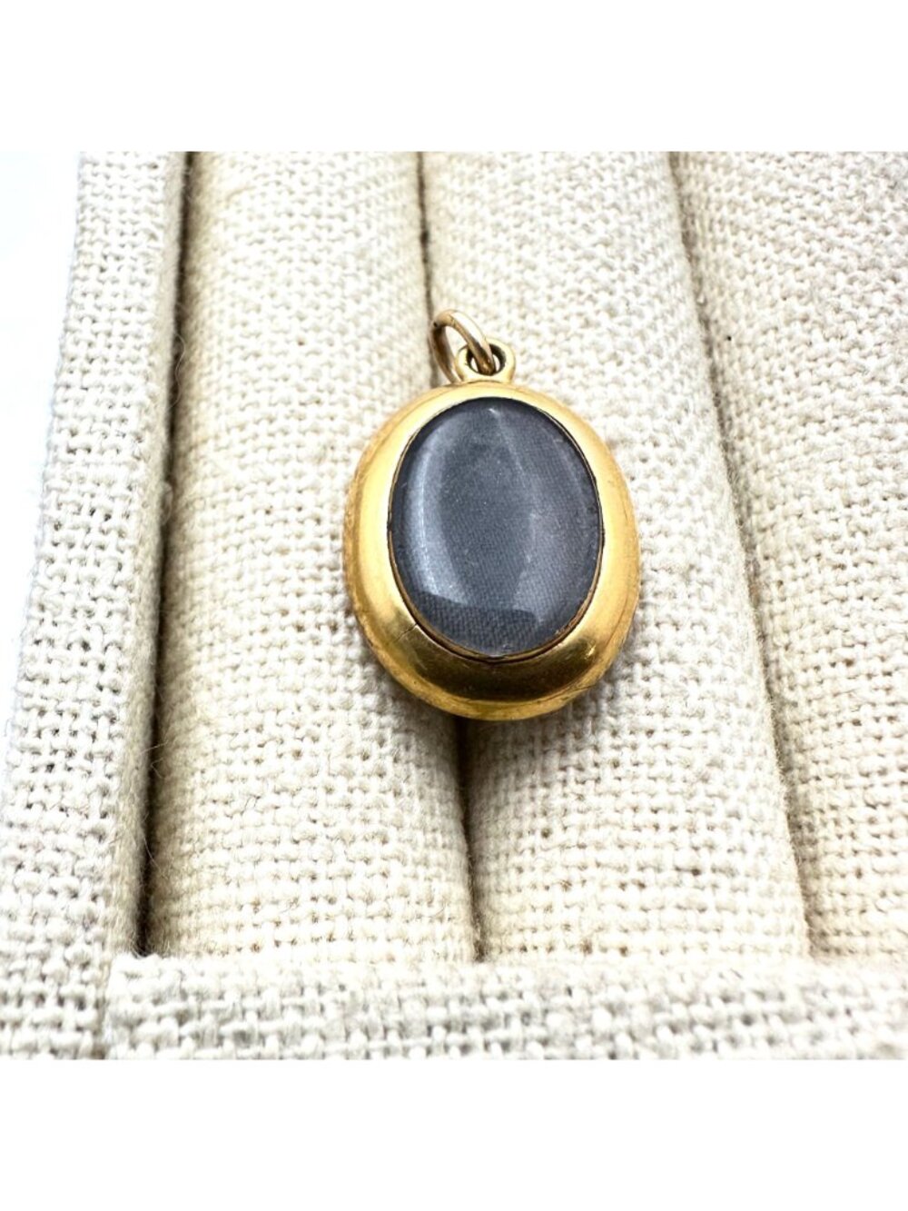 Antique Victorian 12K Gold Rose Cut Diamond Hair Mourning Pendant Locket - Picture 4 of 13